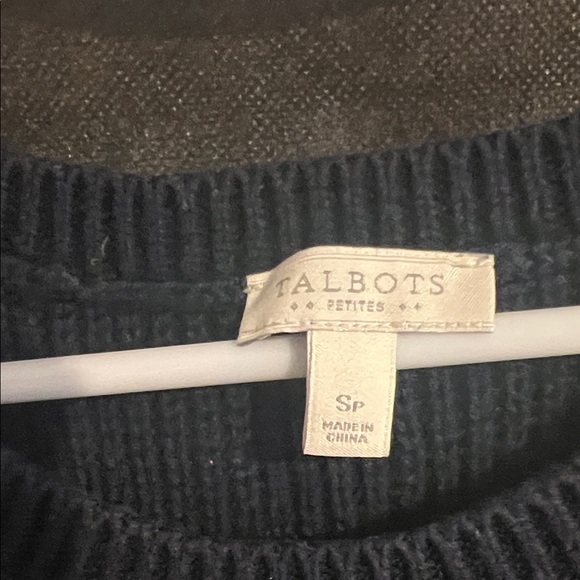 Talbots Dark Blue Knit Tank sweater Top - Picture 2 of 2